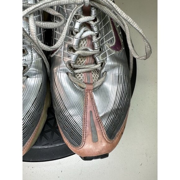 Nike 310909-051 Air Max 360 Women's Silver & Pink Sneakers Sz 8.5 US - Picture 4 of 12